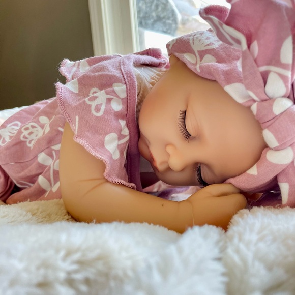 This is Katie! she breaths, coos, and has a heartbeat! she is a reborn baby doll - Picture 3 of 9